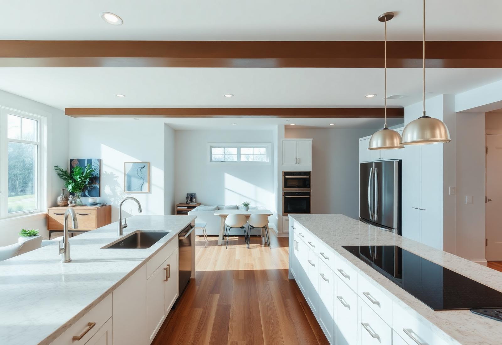 Remodeled modern kitchen